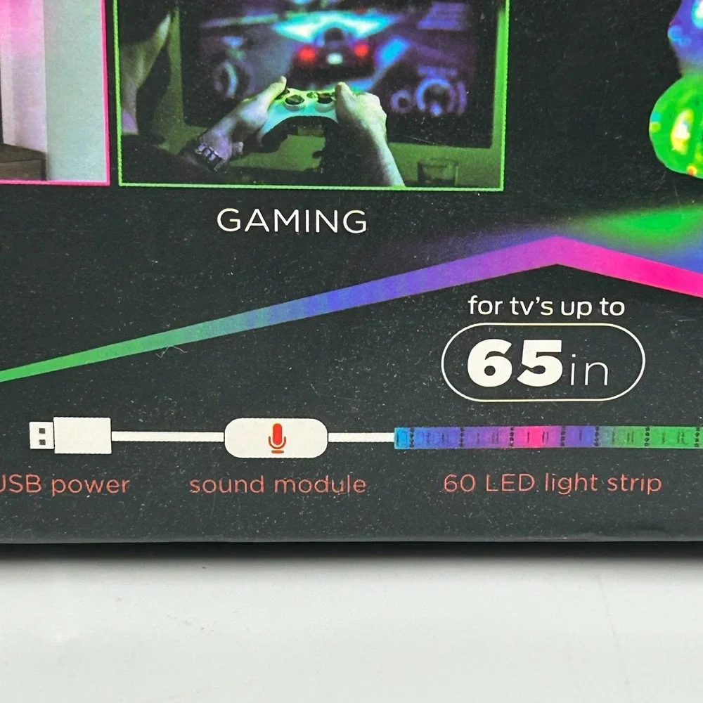 Monster Illumination Sound To Light LED Color Changing‎ Strip Light Sound Sync